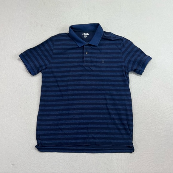 Izod Men Blue Polo Shirt Casual Golf Size Large - Picture 1 of 8